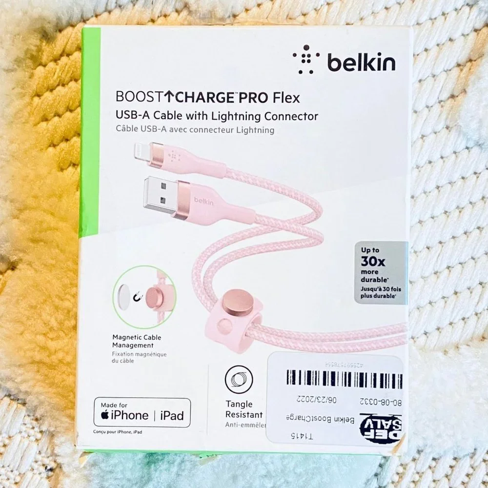 Belkin Boost Charge Pro Flex USB Lightning Cable